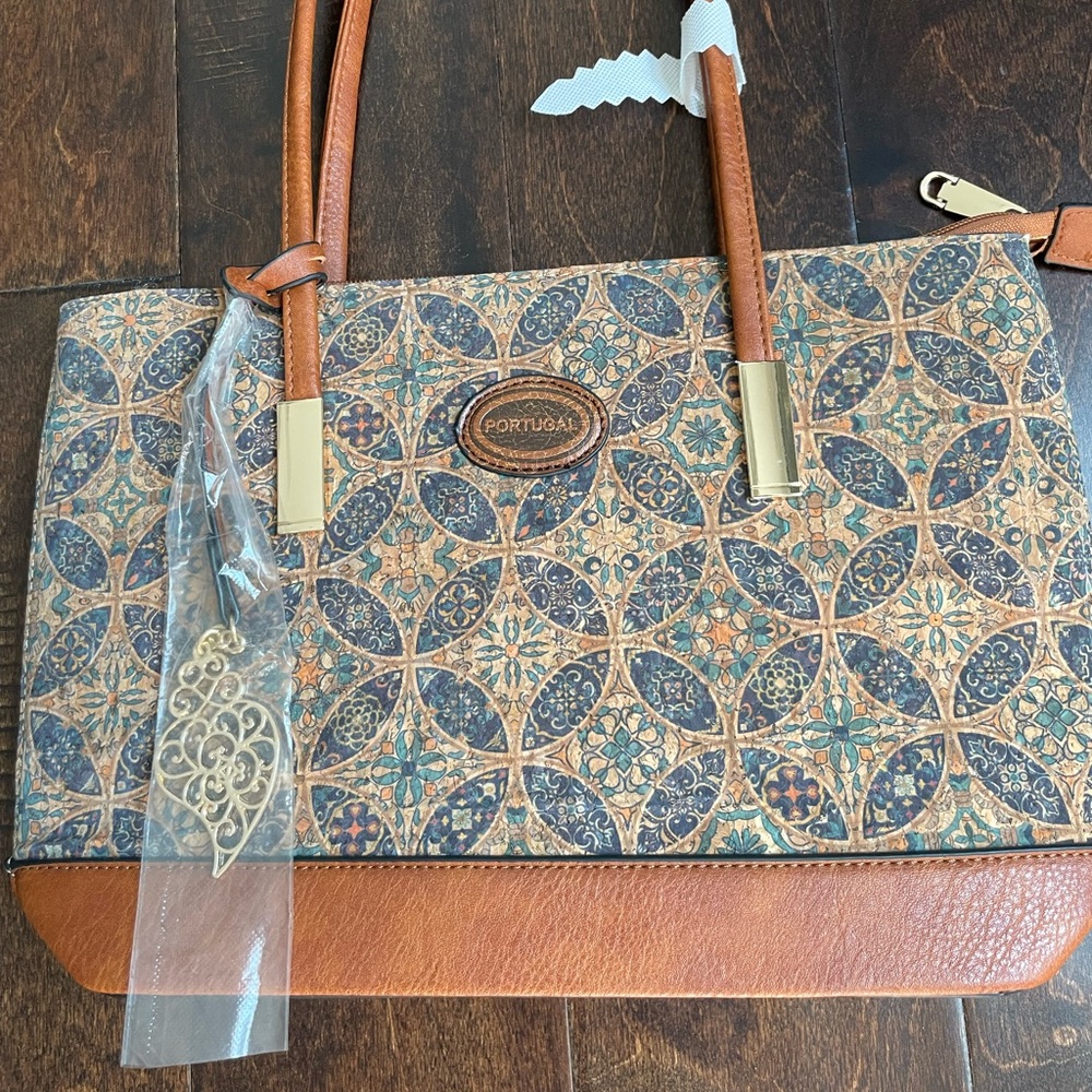 NWOT Portugal cork handbag